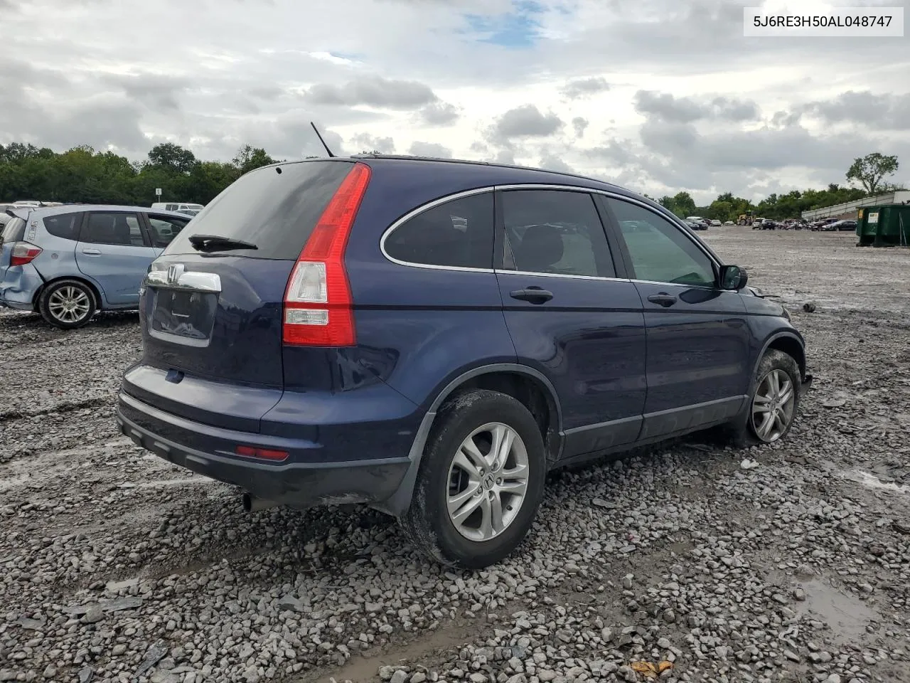 2010 Honda Cr-V Ex VIN: 5J6RE3H50AL048747 Lot: 75922234