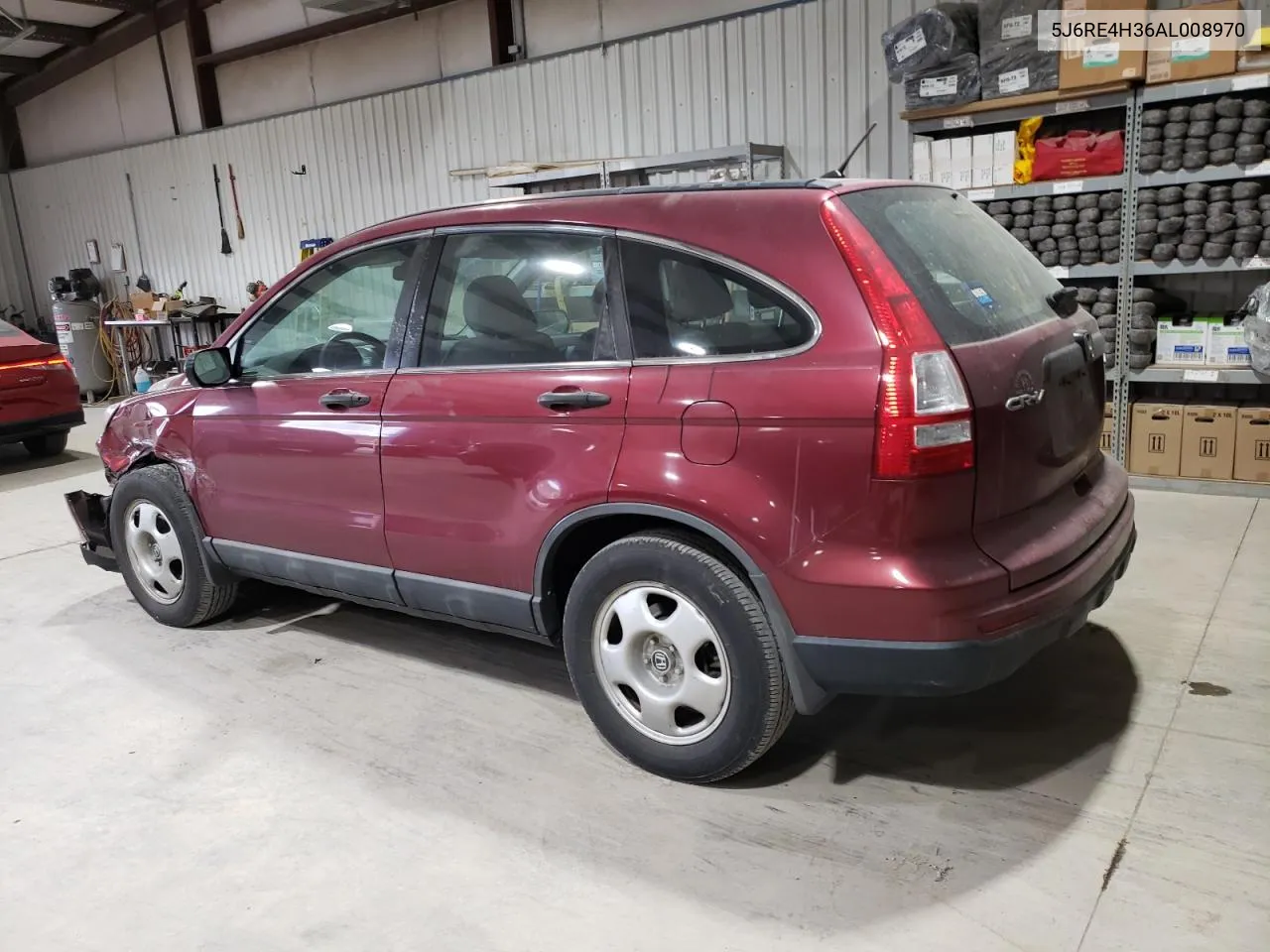 2010 Honda Cr-V Lx VIN: 5J6RE4H36AL008970 Lot: 76031484