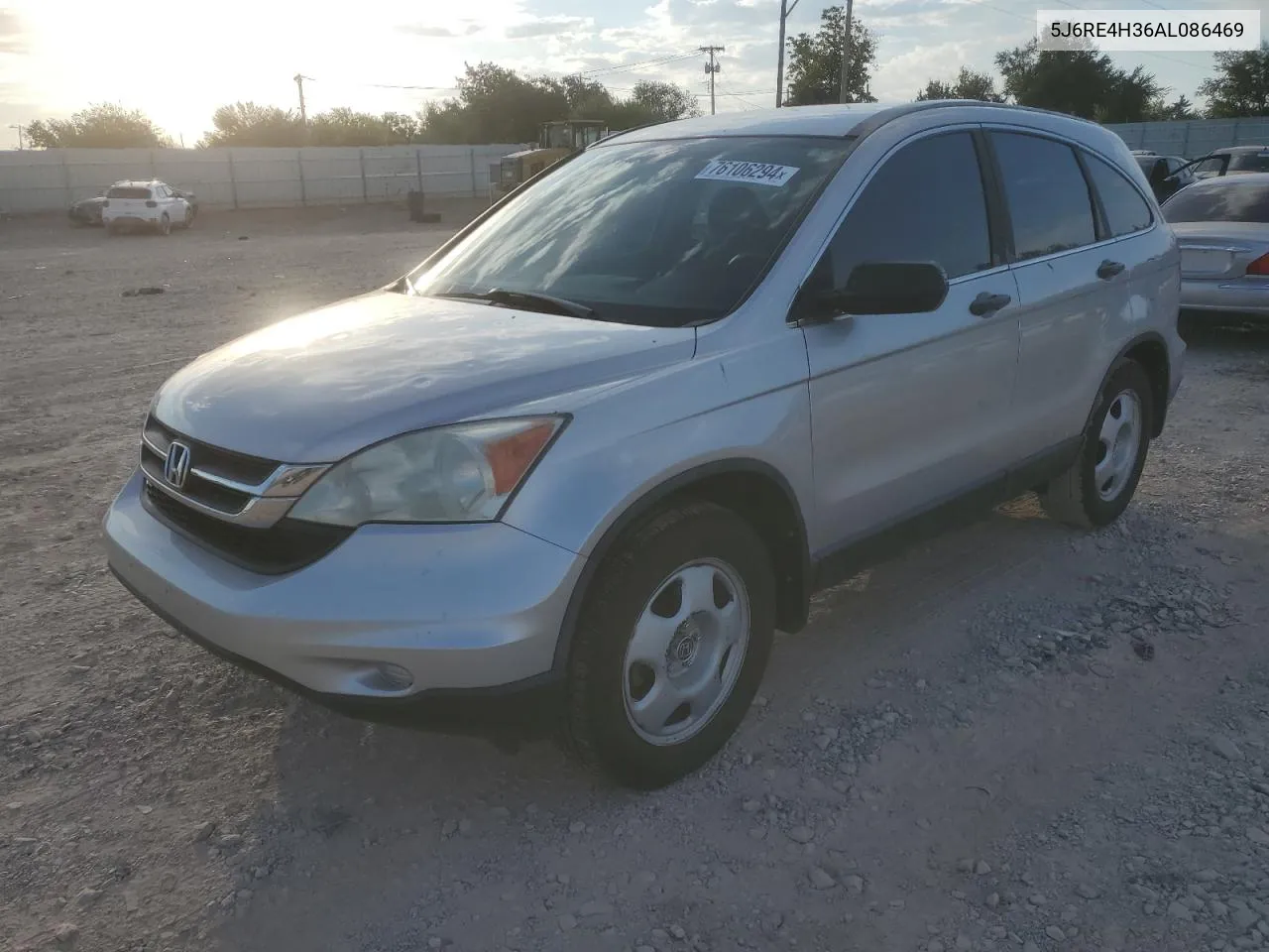 2010 Honda Cr-V Lx VIN: 5J6RE4H36AL086469 Lot: 76106294