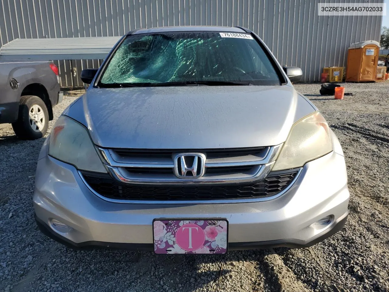 2010 Honda Cr-V Ex VIN: 3CZRE3H54AG702033 Lot: 76188434