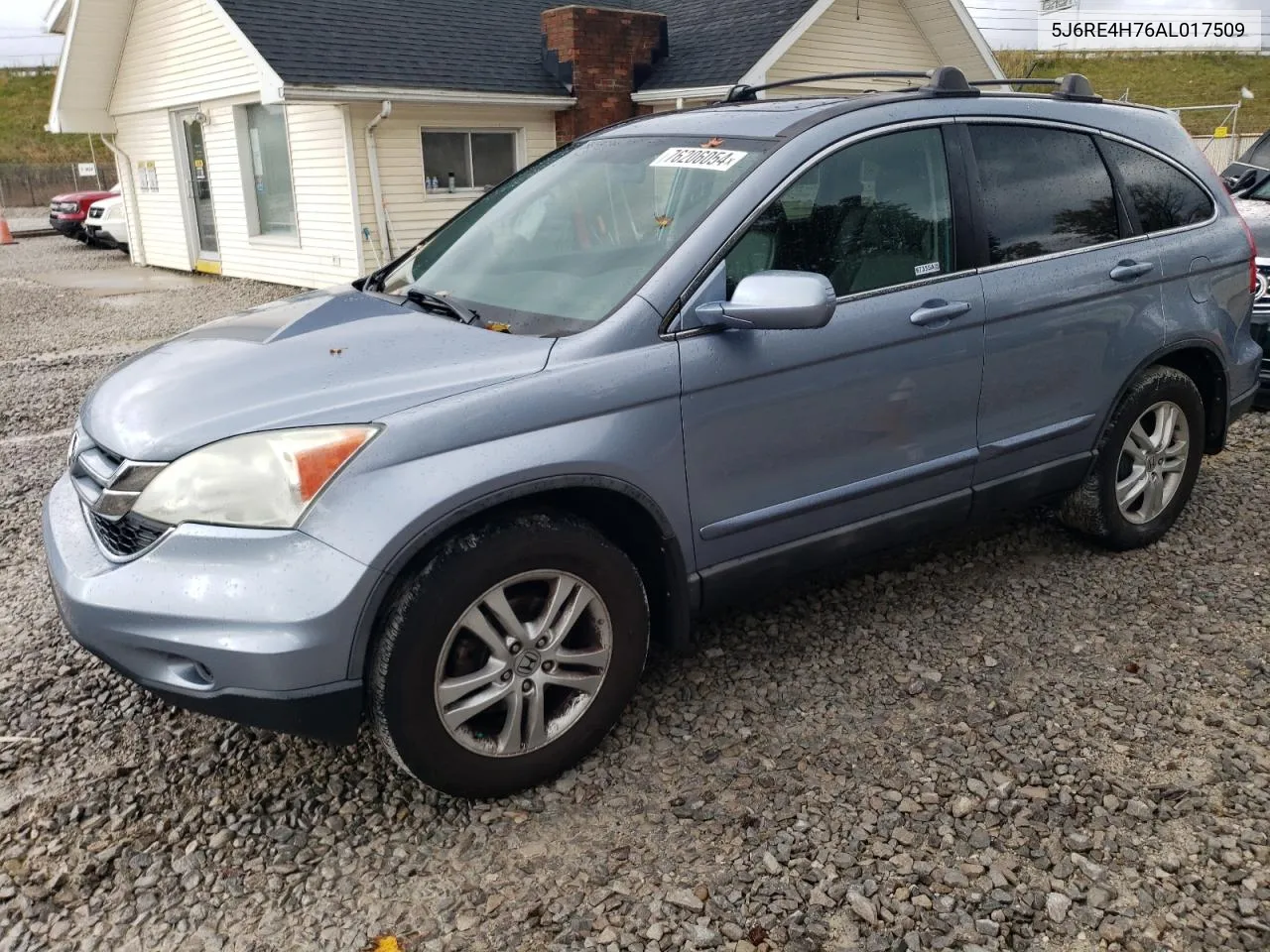 2010 Honda Cr-V Exl VIN: 5J6RE4H76AL017509 Lot: 76206054