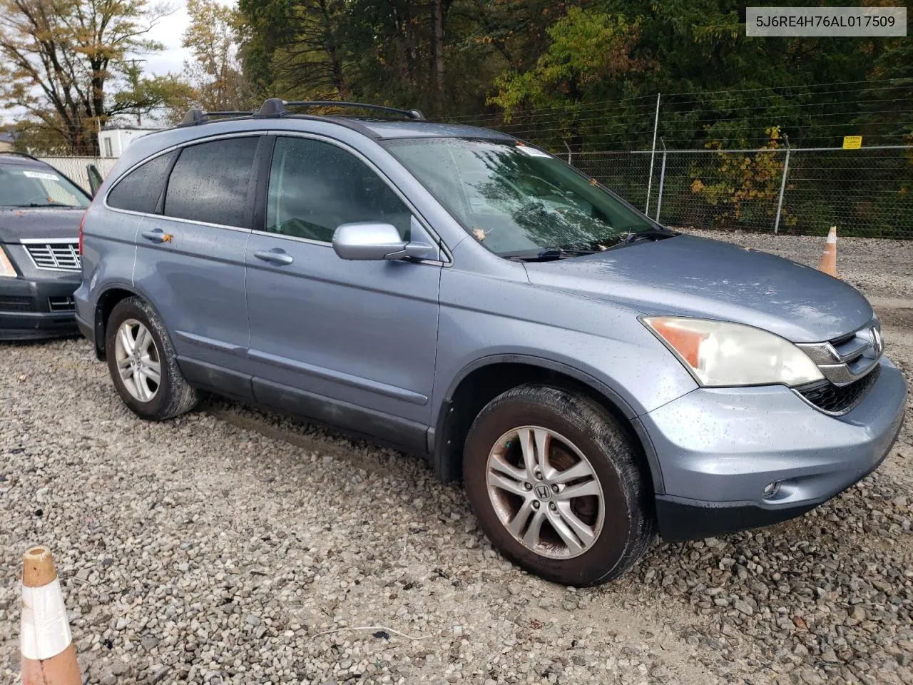 2010 Honda Cr-V Exl VIN: 5J6RE4H76AL017509 Lot: 76206054