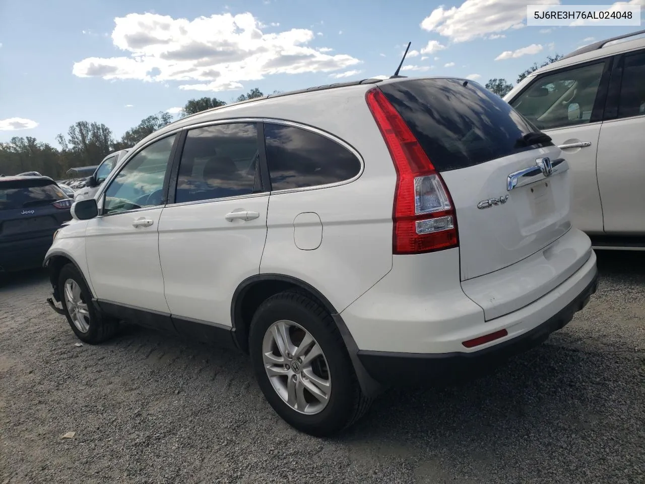 2010 Honda Cr-V Exl VIN: 5J6RE3H76AL024048 Lot: 76261324