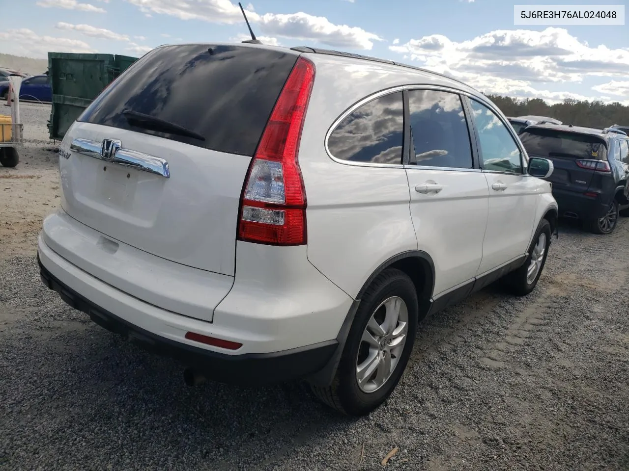 2010 Honda Cr-V Exl VIN: 5J6RE3H76AL024048 Lot: 76261324