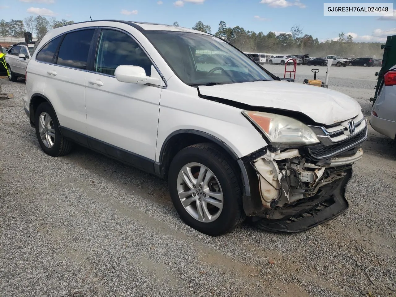 2010 Honda Cr-V Exl VIN: 5J6RE3H76AL024048 Lot: 76261324