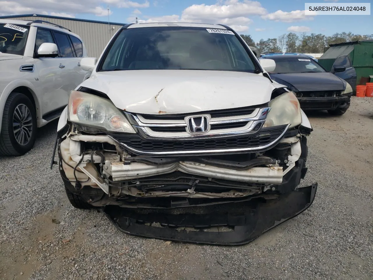 2010 Honda Cr-V Exl VIN: 5J6RE3H76AL024048 Lot: 76261324