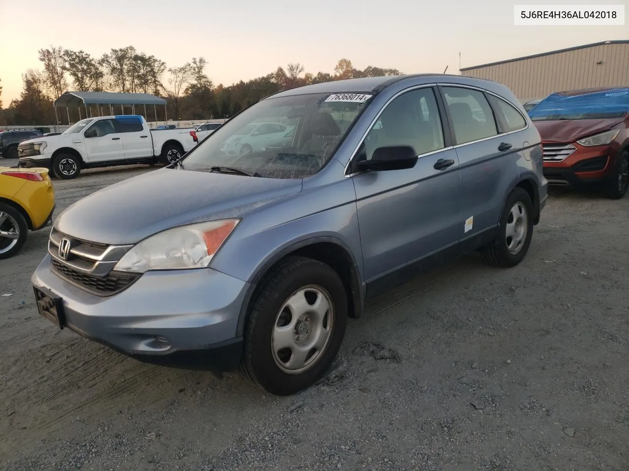 2010 Honda Cr-V Lx VIN: 5J6RE4H36AL042018 Lot: 76368014