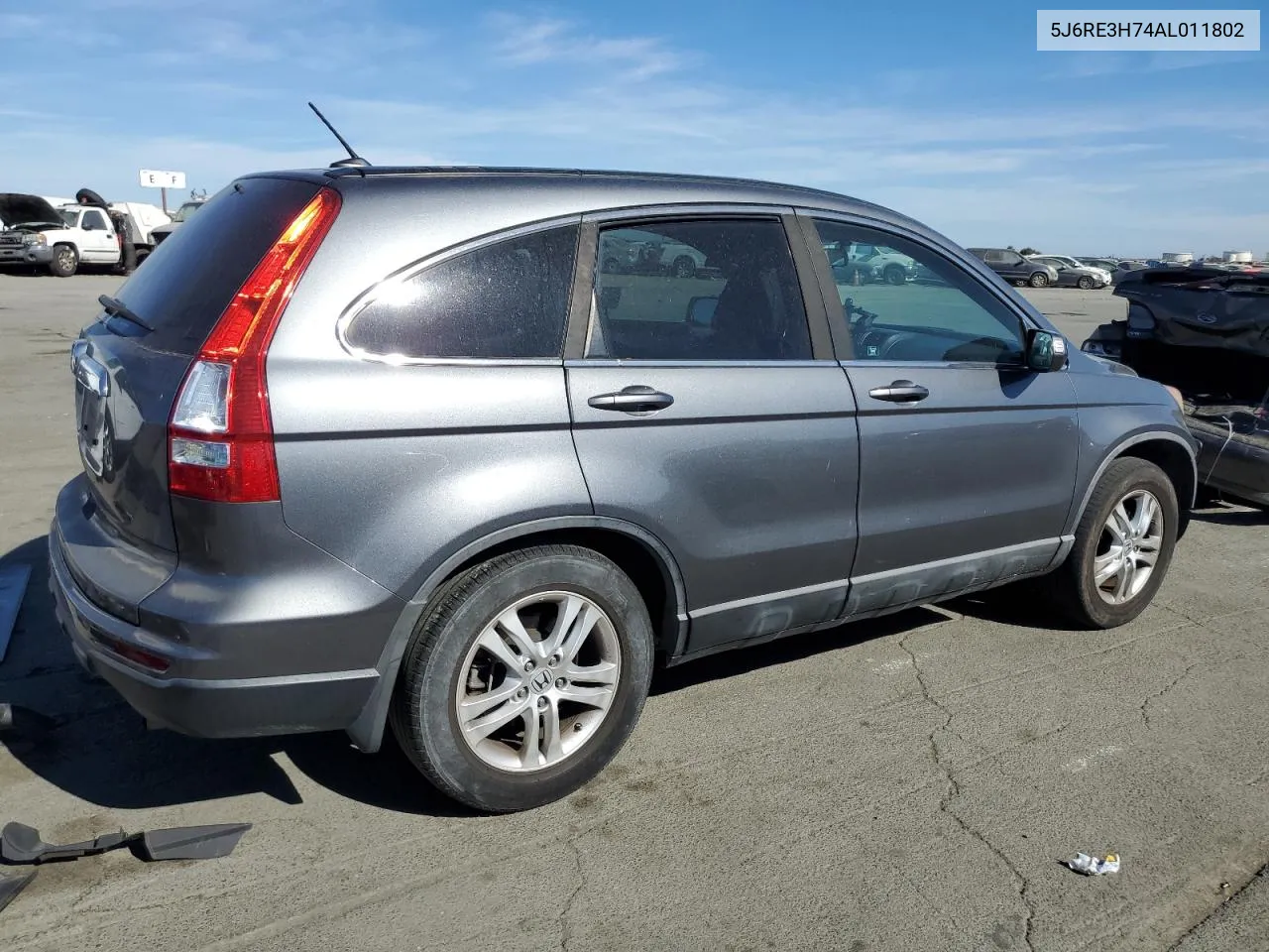 2010 Honda Cr-V Exl VIN: 5J6RE3H74AL011802 Lot: 76584754