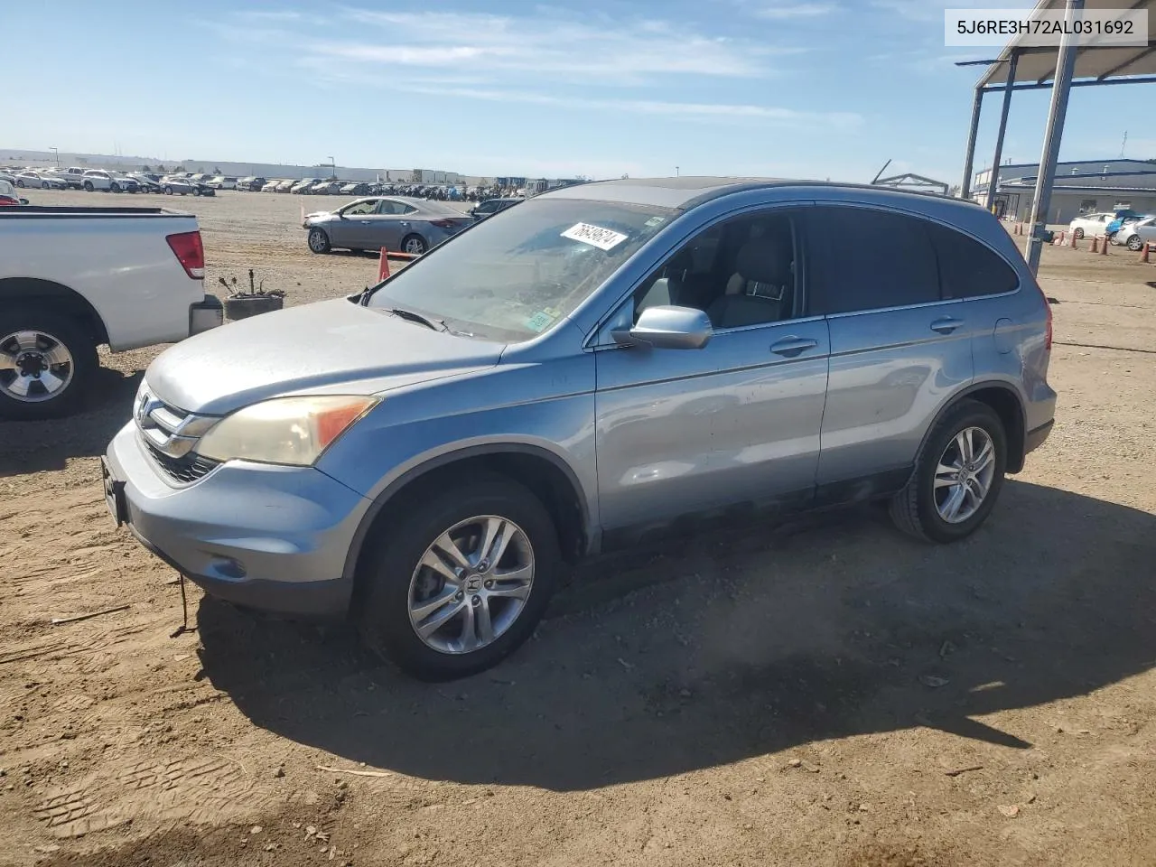 2010 Honda Cr-V Exl VIN: 5J6RE3H72AL031692 Lot: 76649624