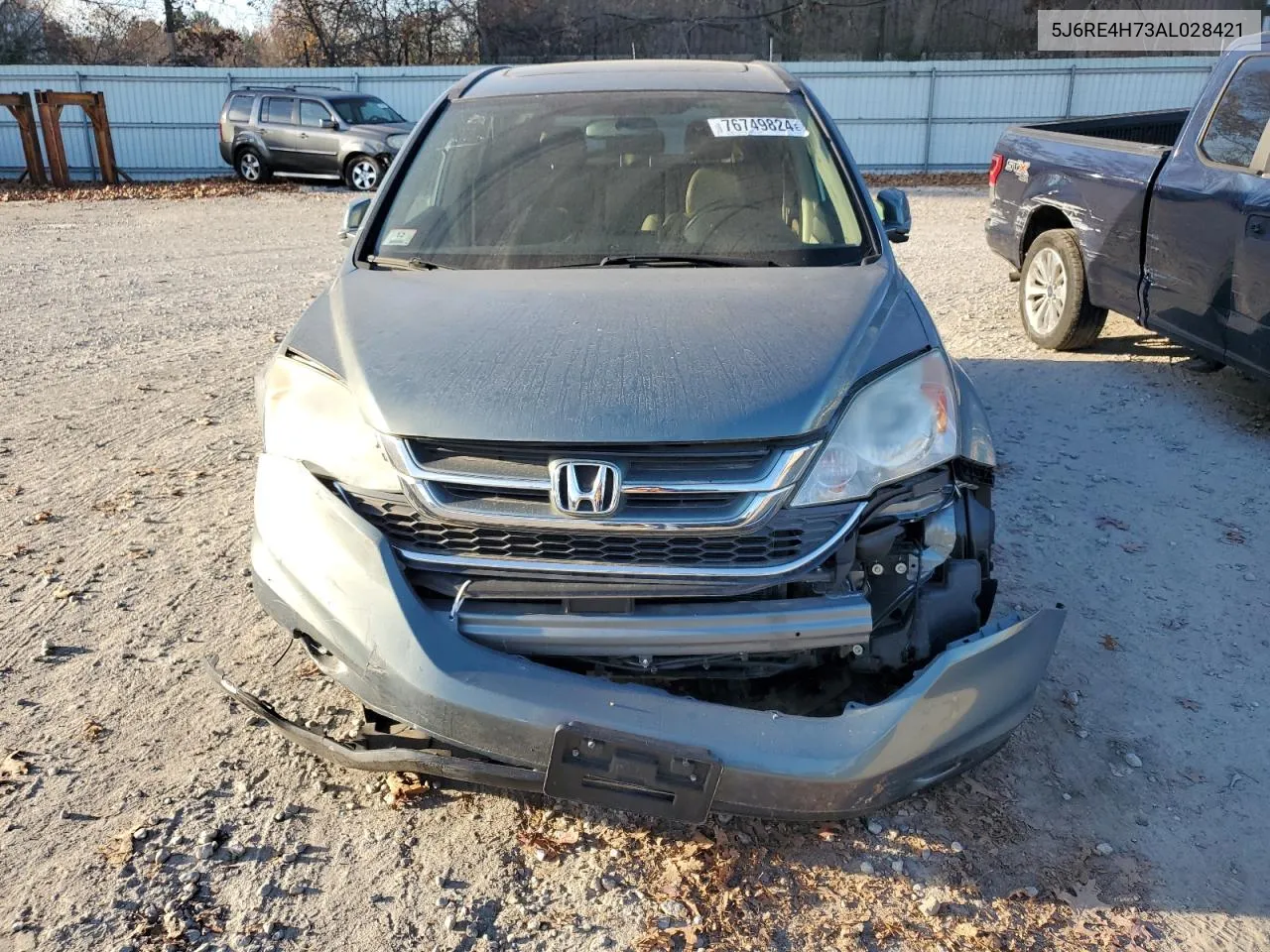 2010 Honda Cr-V Exl VIN: 5J6RE4H73AL028421 Lot: 76749824