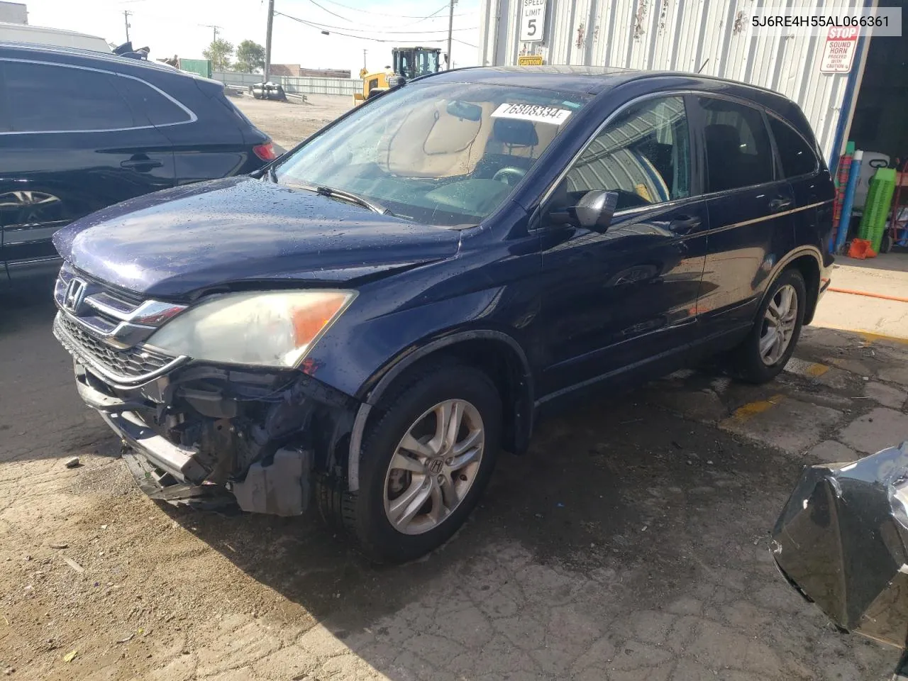 2010 Honda Cr-V Ex VIN: 5J6RE4H55AL066361 Lot: 76808334