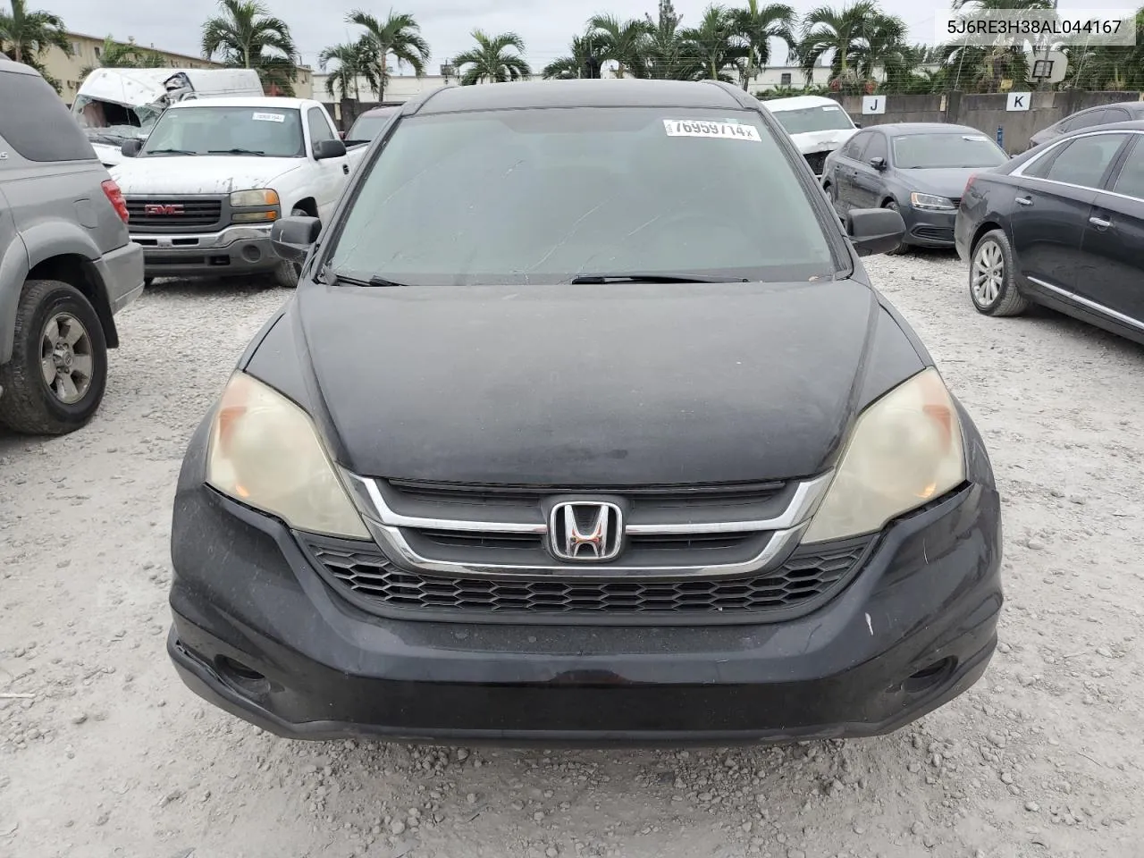 2010 Honda Cr-V Lx VIN: 5J6RE3H38AL044167 Lot: 76959714