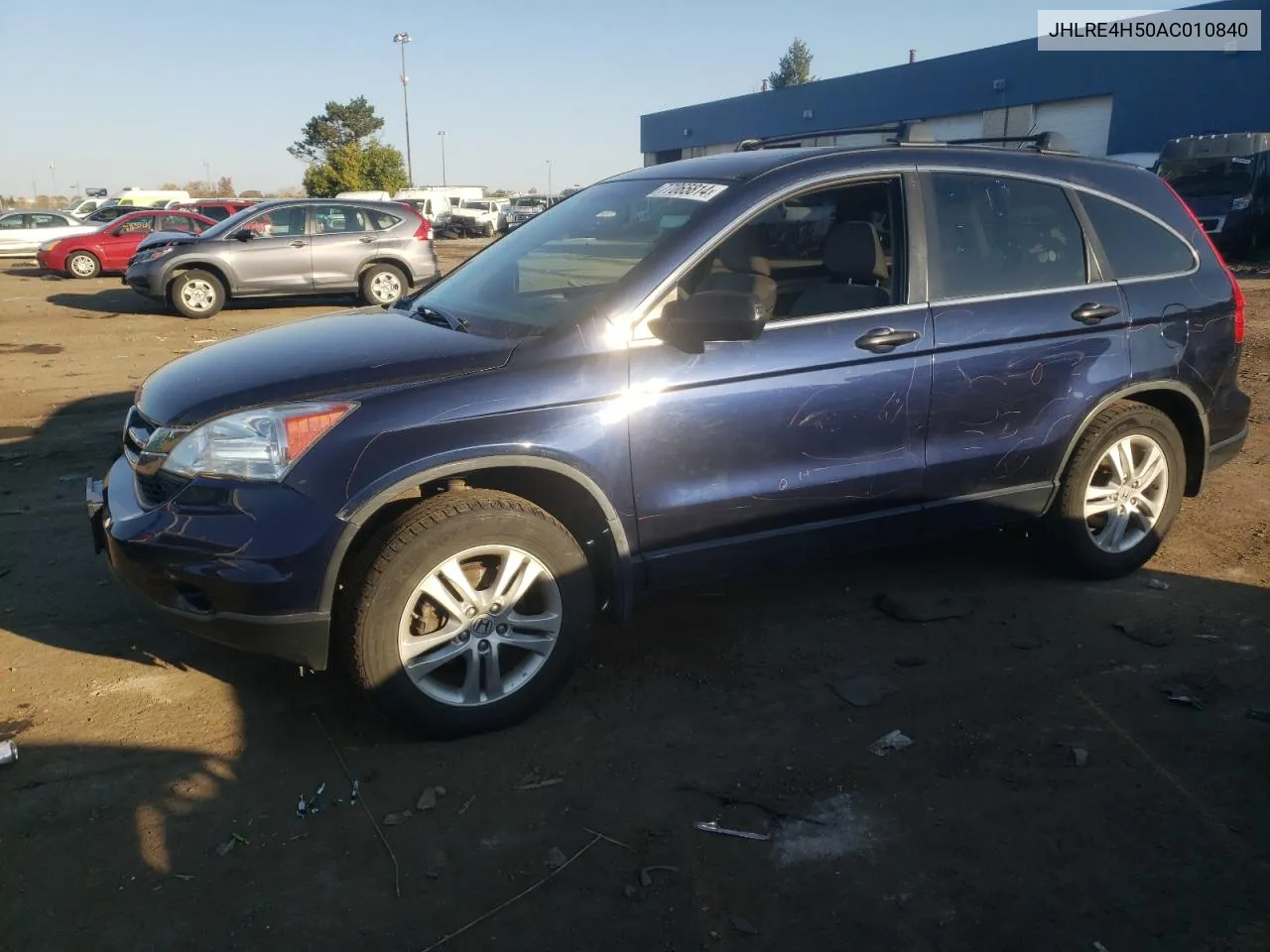 2010 Honda Cr-V Ex VIN: JHLRE4H50AC010840 Lot: 77065814