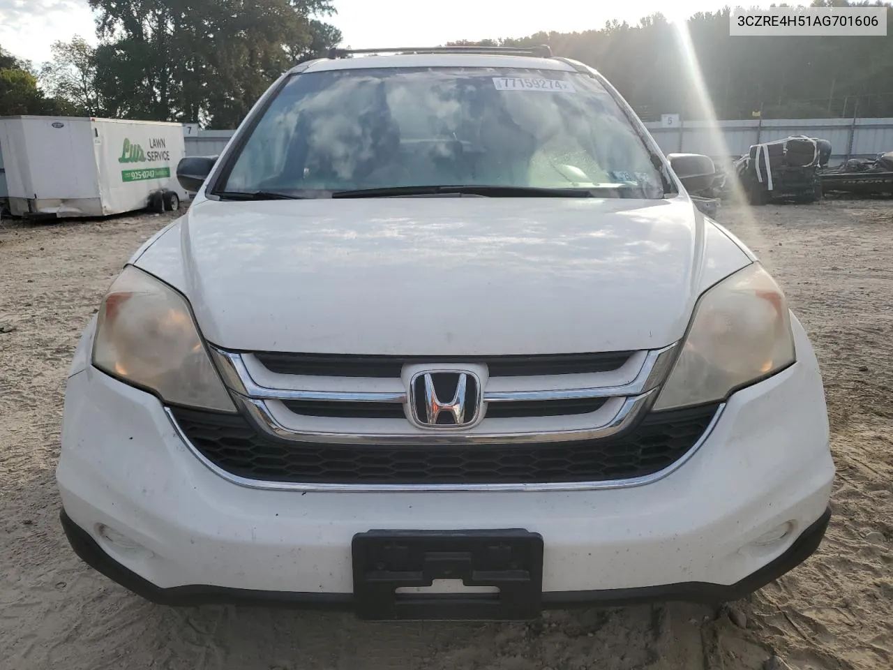 2010 Honda Cr-V Ex VIN: 3CZRE4H51AG701606 Lot: 77159274