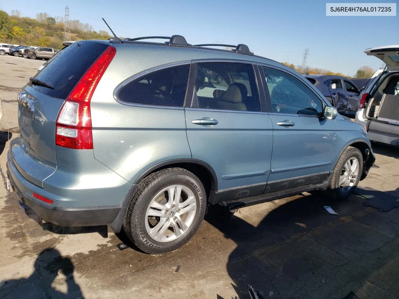 2010 Honda Cr-V Exl VIN: 5J6RE4H76AL017235 Lot: 77436664