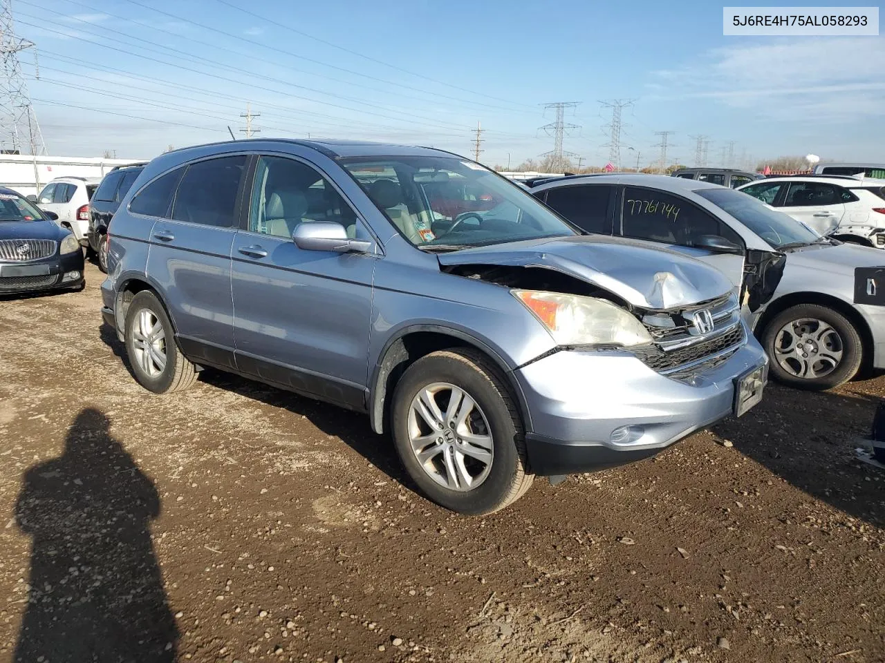 2010 Honda Cr-V Exl VIN: 5J6RE4H75AL058293 Lot: 77858874