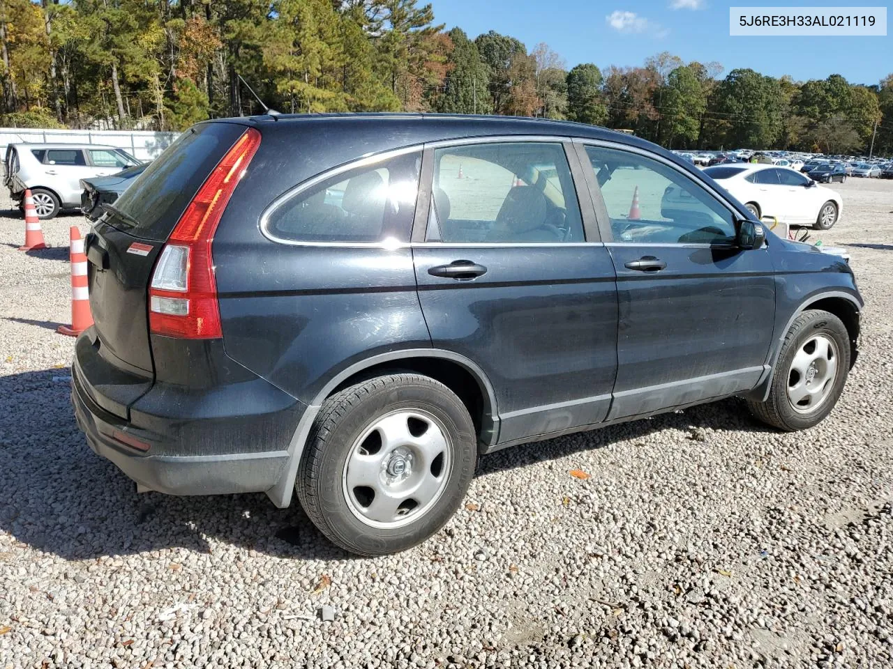 2010 Honda Cr-V Lx VIN: 5J6RE3H33AL021119 Lot: 78431364