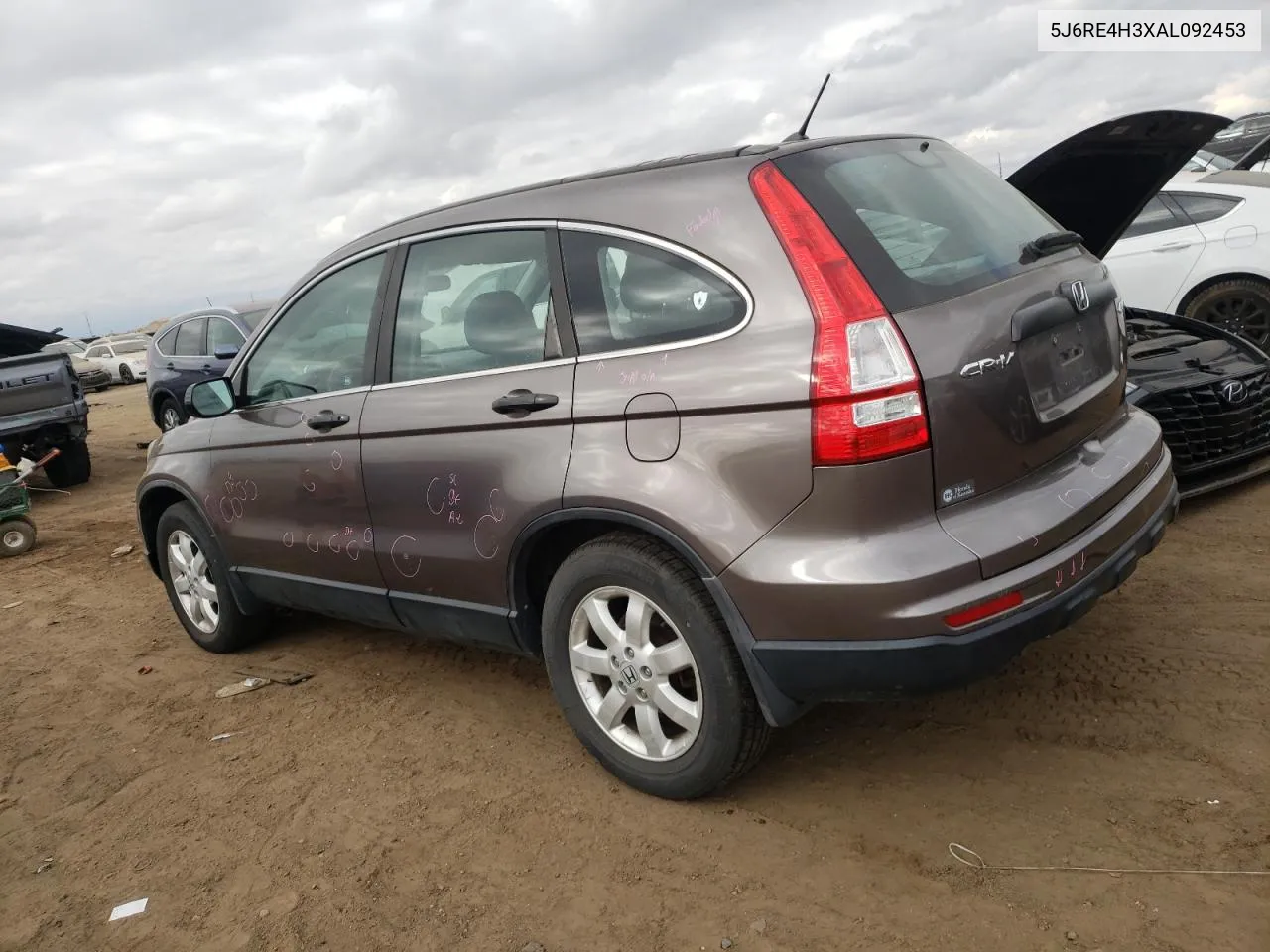 2010 Honda Cr-V Lx VIN: 5J6RE4H3XAL092453 Lot: 78713874