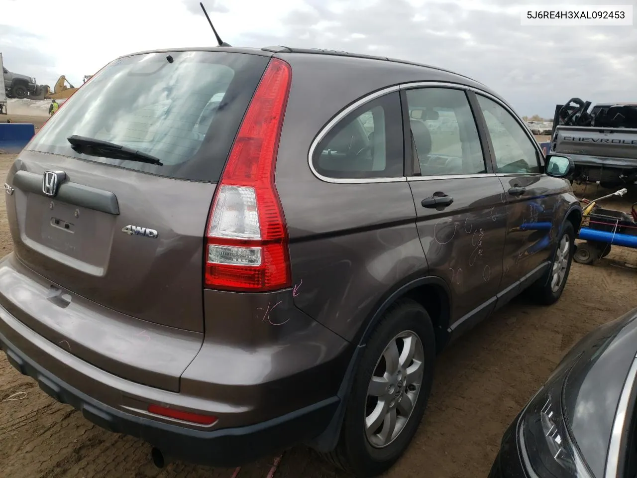 2010 Honda Cr-V Lx VIN: 5J6RE4H3XAL092453 Lot: 78713874