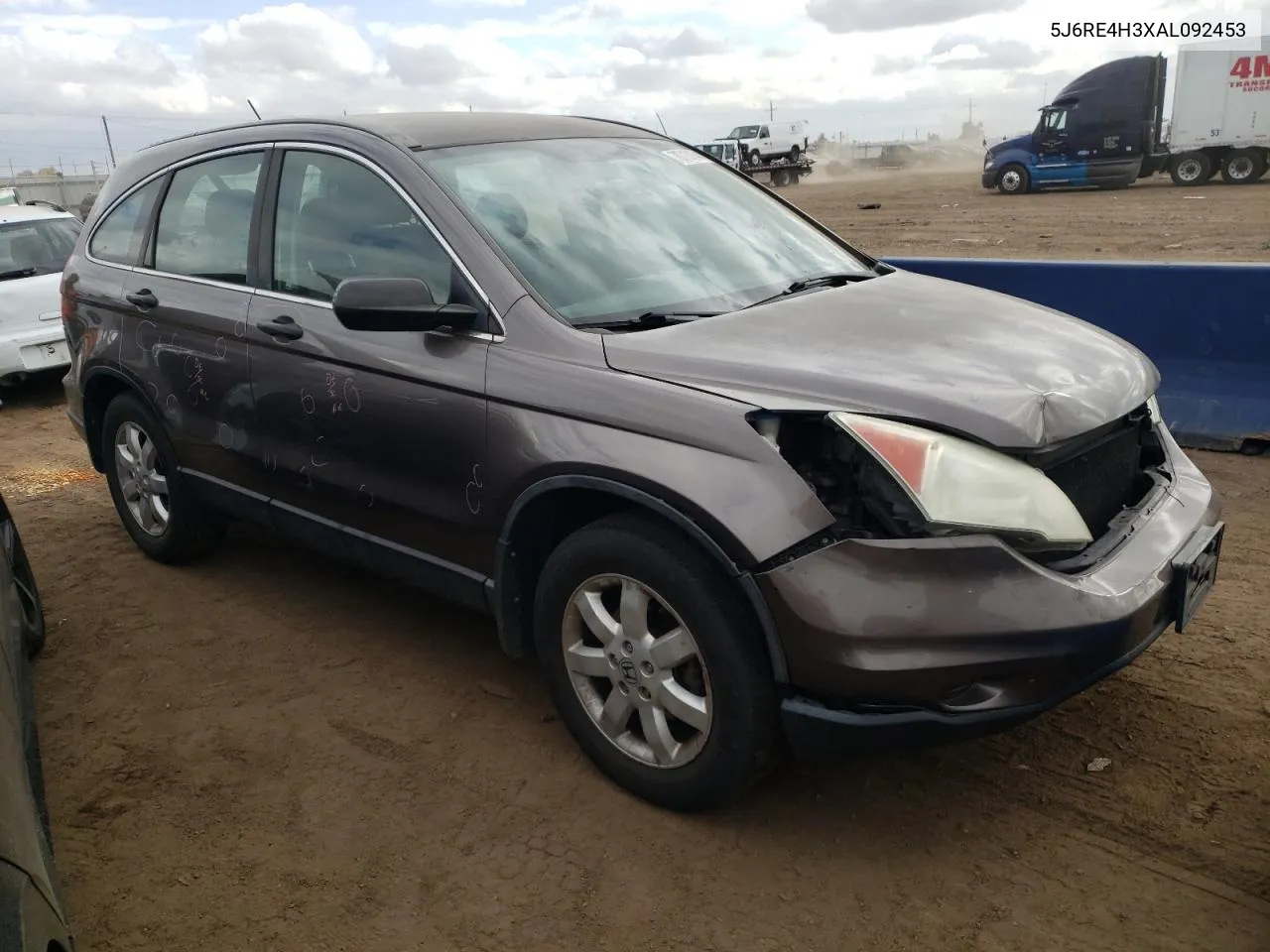 2010 Honda Cr-V Lx VIN: 5J6RE4H3XAL092453 Lot: 78713874