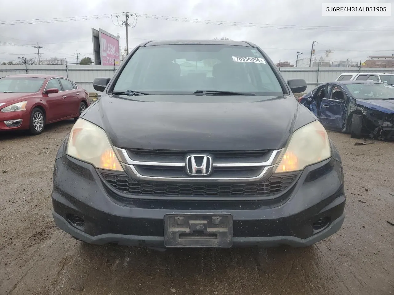 2010 Honda Cr-V Lx VIN: 5J6RE4H31AL051905 Lot: 78954094