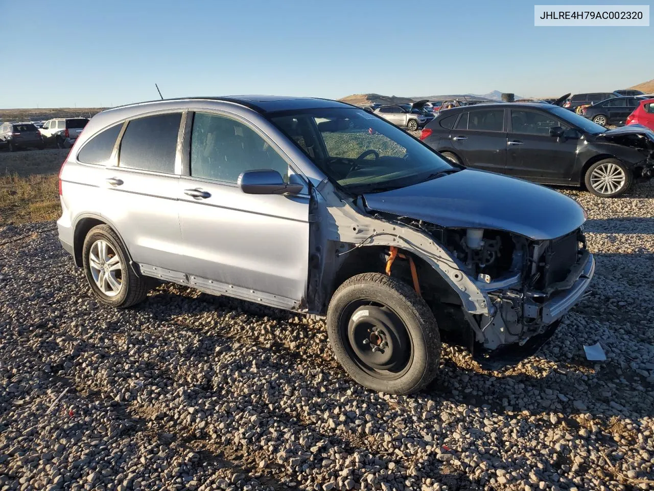 2010 Honda Cr-V Exl VIN: JHLRE4H79AC002320 Lot: 79750584