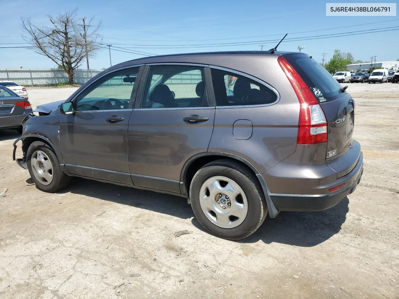 2011 Honda Cr-V Lx VIN: 5J6RE4H38BL066791 Lot: 53106234