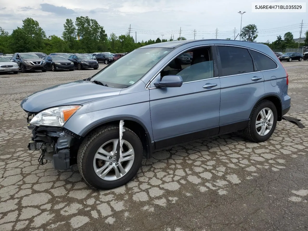 2011 Honda Cr-V Exl VIN: 5J6RE4H71BL035529 Lot: 53527234