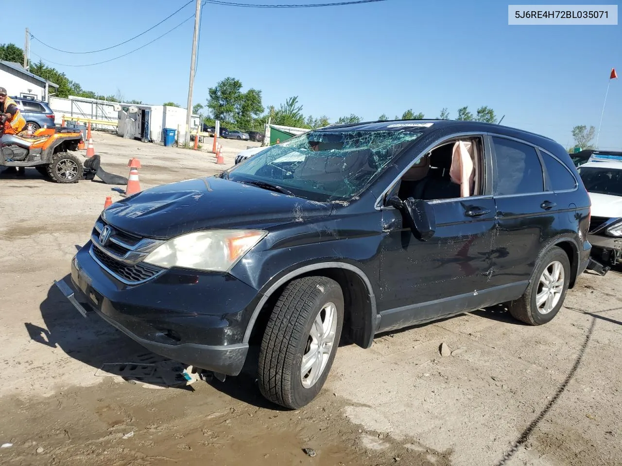 2011 Honda Cr-V Exl VIN: 5J6RE4H72BL035071 Lot: 57551624