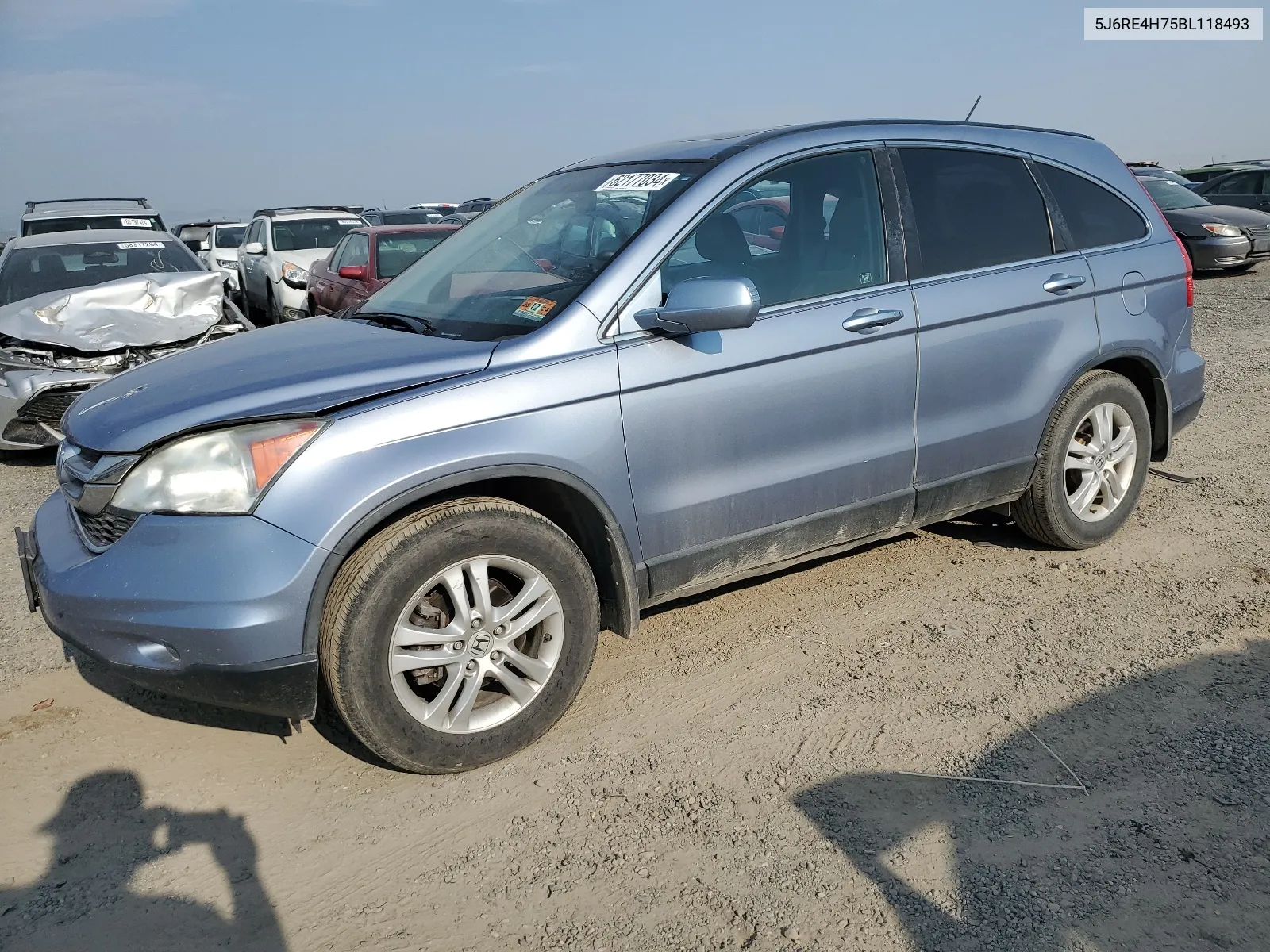 2011 Honda Cr-V Exl VIN: 5J6RE4H75BL118493 Lot: 62177034