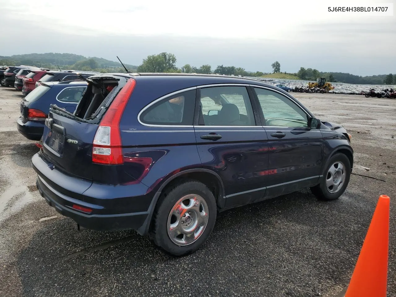 2011 Honda Cr-V Lx VIN: 5J6RE4H38BL014707 Lot: 64166004