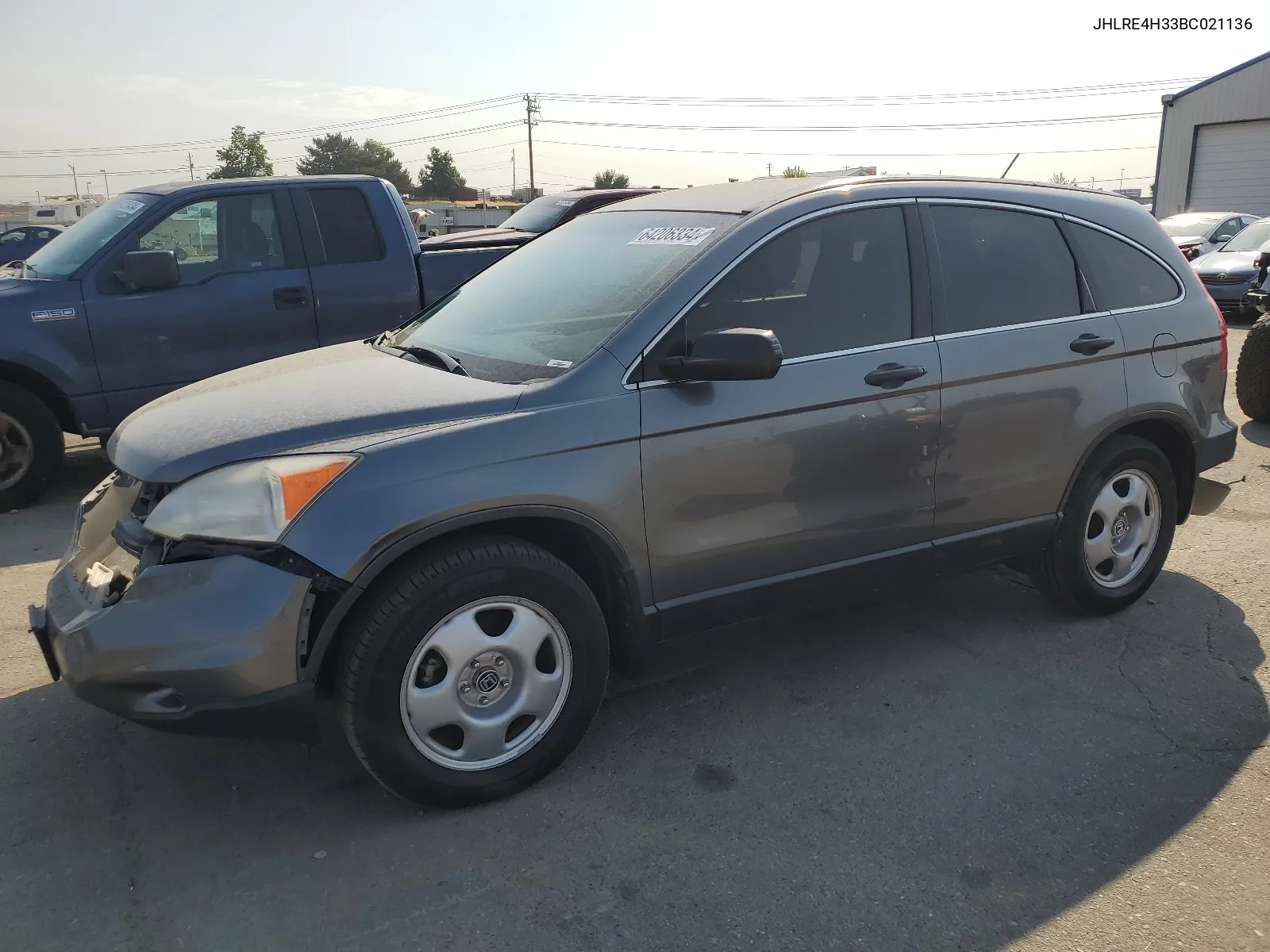 2011 Honda Cr-V Lx VIN: JHLRE4H33BC021136 Lot: 64206334