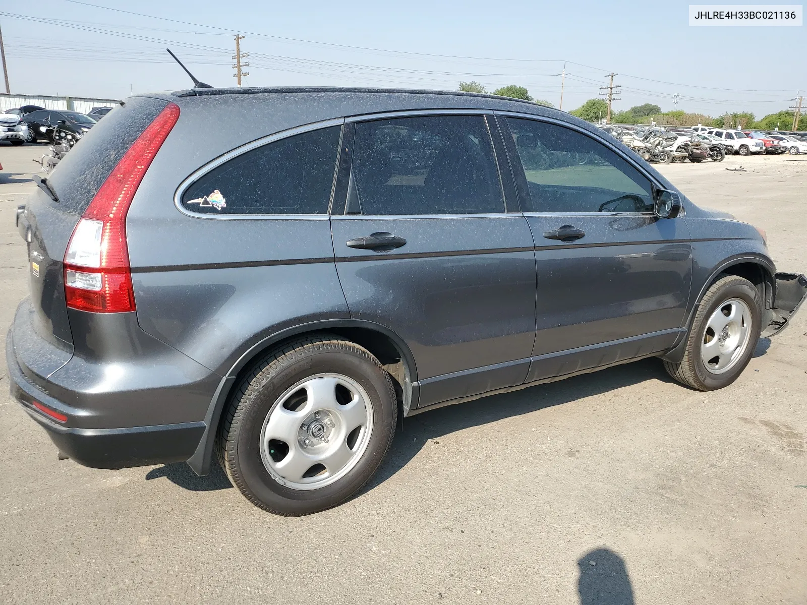 2011 Honda Cr-V Lx VIN: JHLRE4H33BC021136 Lot: 64206334