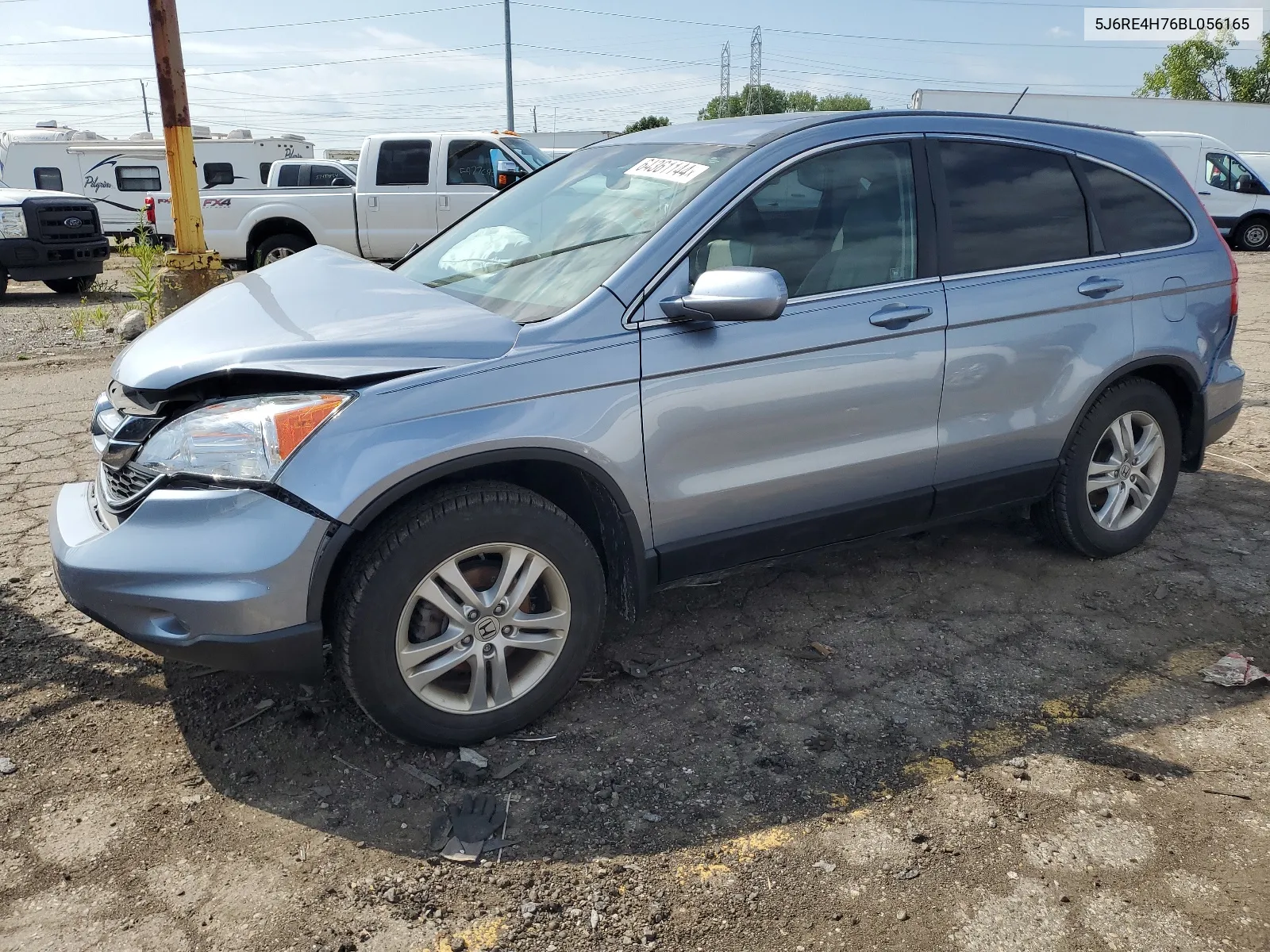 2011 Honda Cr-V Exl VIN: 5J6RE4H76BL056165 Lot: 64361144