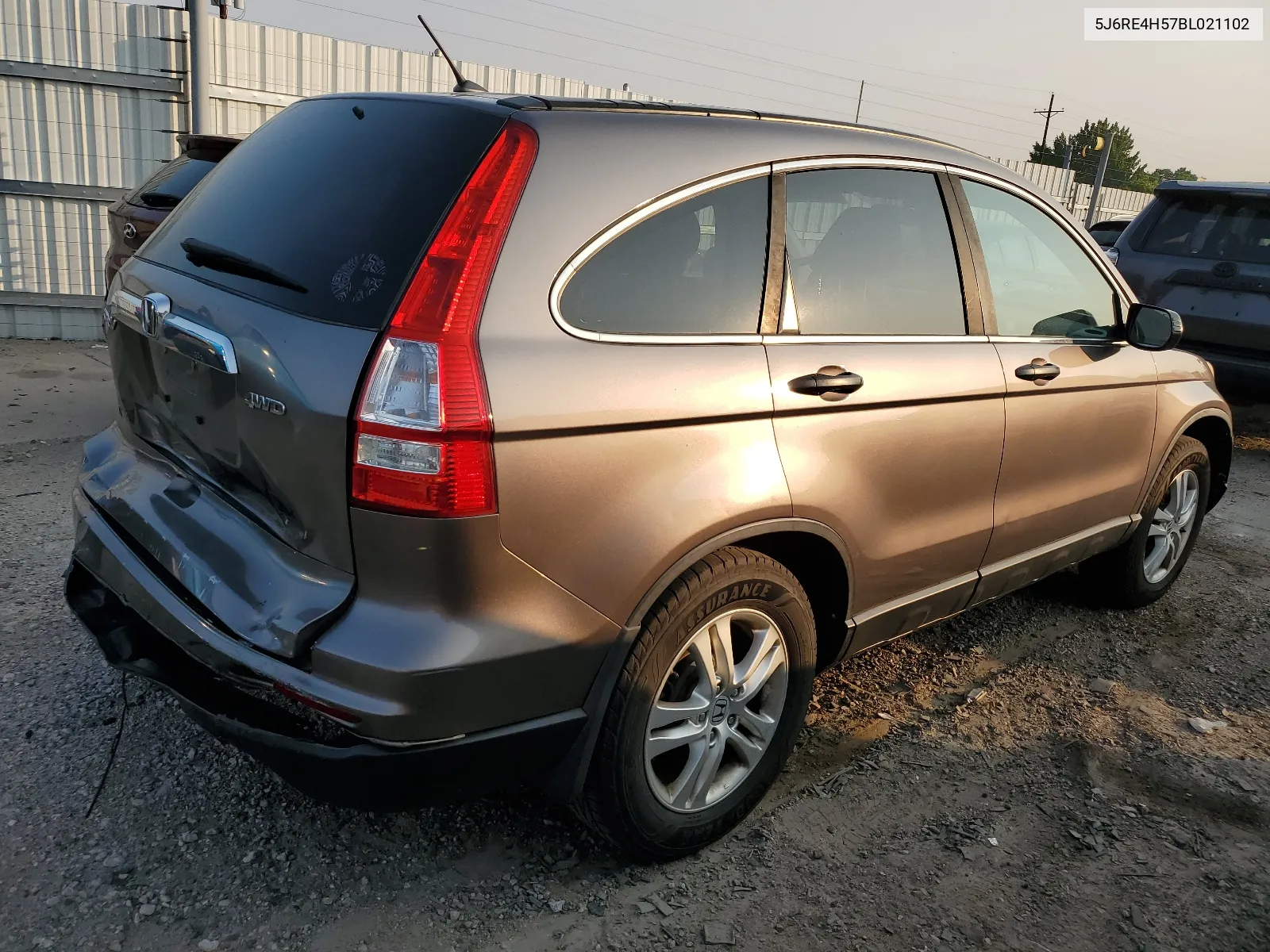 2011 Honda Cr-V Ex VIN: 5J6RE4H57BL021102 Lot: 64620274