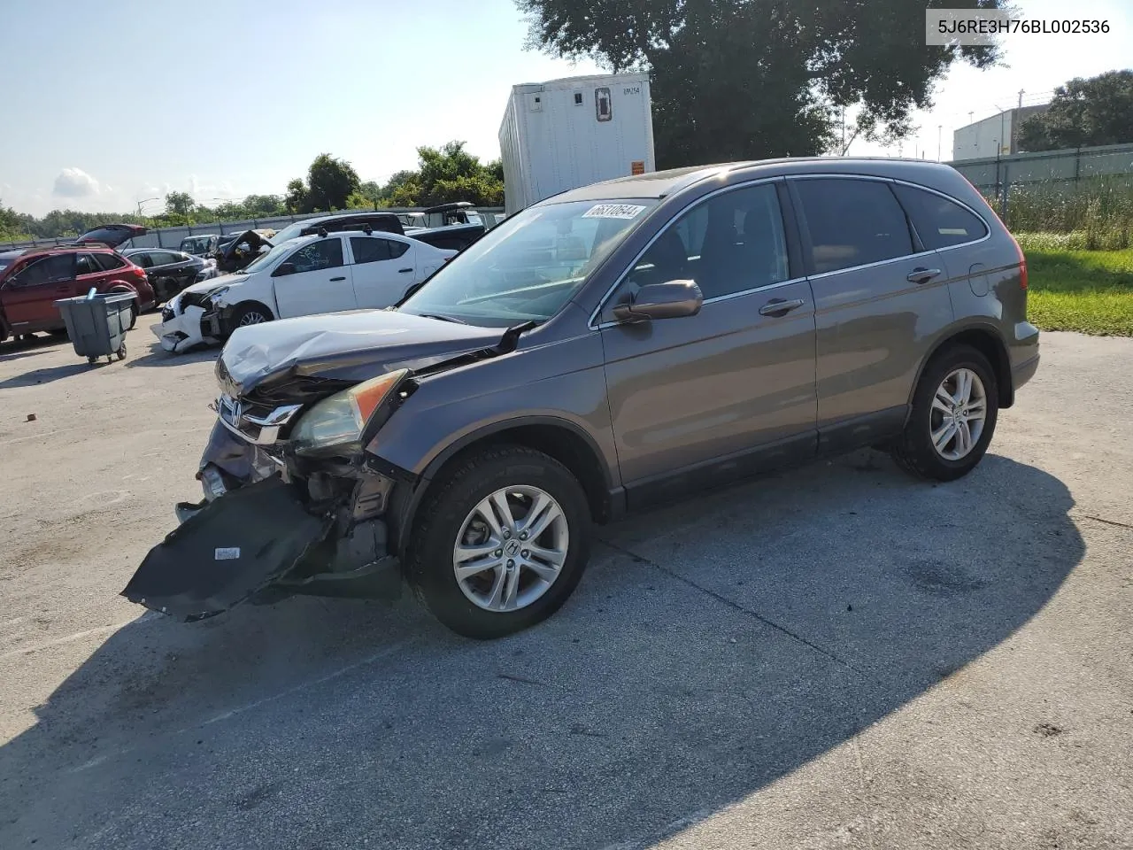 2011 Honda Cr-V Exl VIN: 5J6RE3H76BL002536 Lot: 66310644