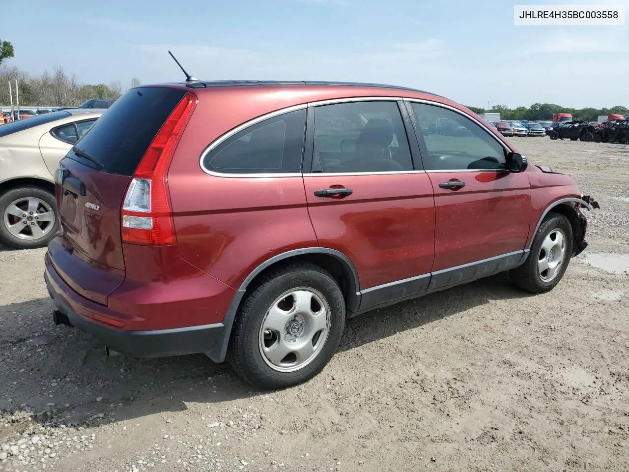 2011 Honda Cr-V Lx VIN: JHLRE4H35BC003558 Lot: 67050794