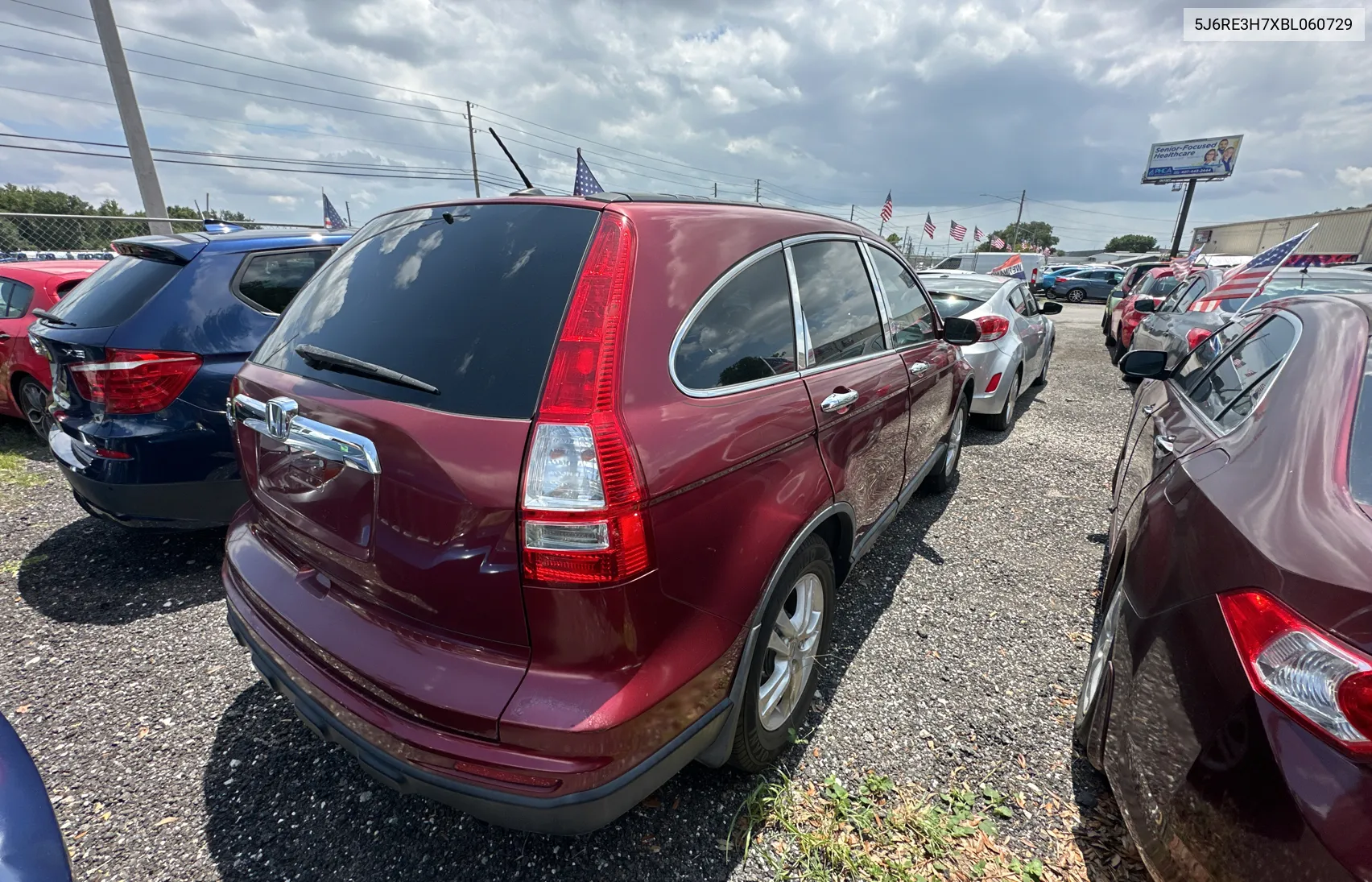 2011 Honda Cr-V Exl VIN: 5J6RE3H7XBL060729 Lot: 68122644