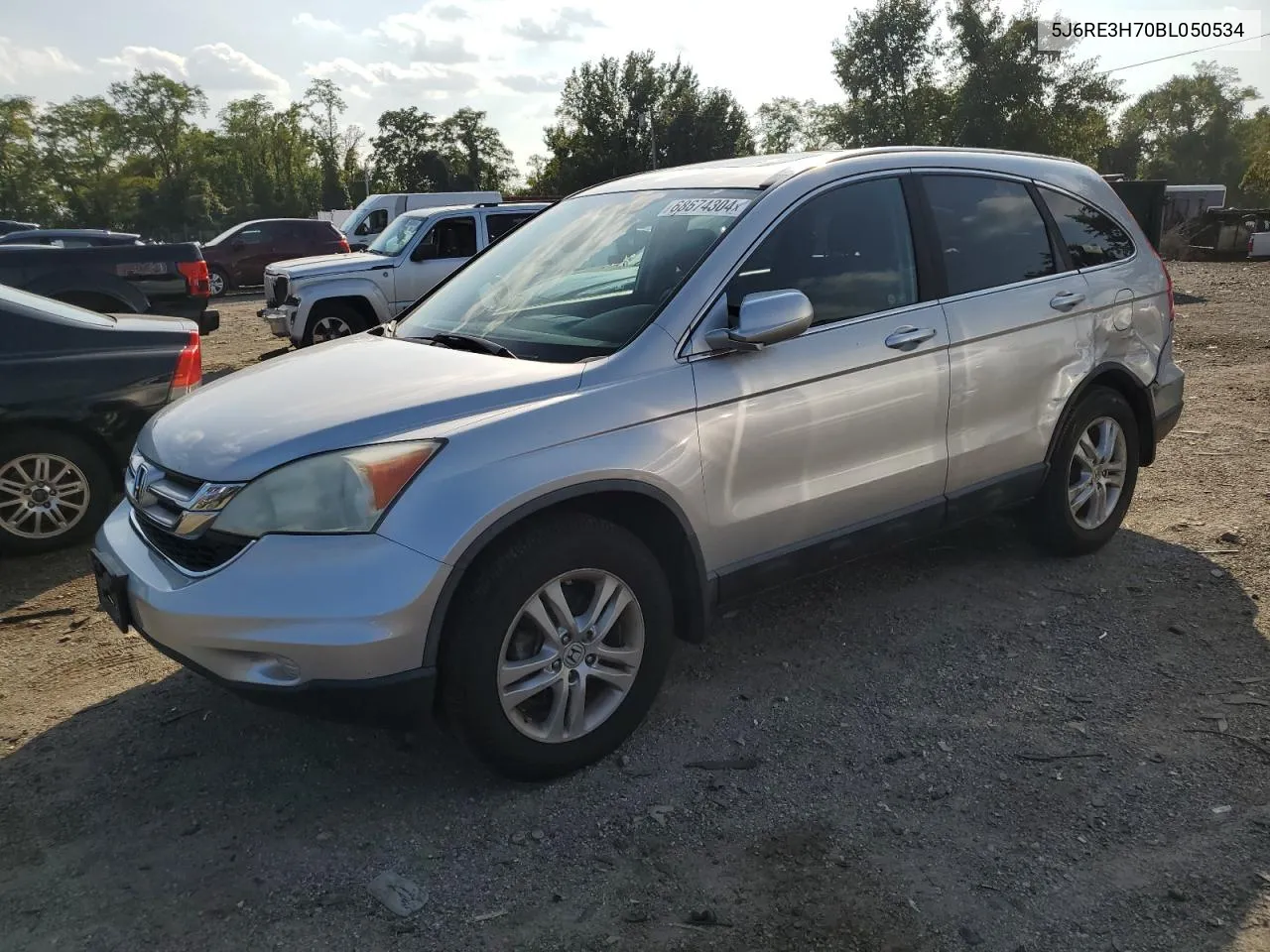 2011 Honda Cr-V Exl VIN: 5J6RE3H70BL050534 Lot: 68674304