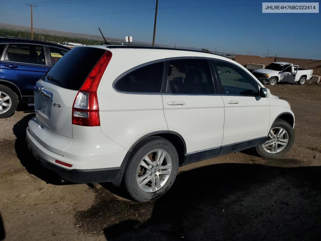 JHLRE4H76BC022414 2011 Honda Cr-V Exl