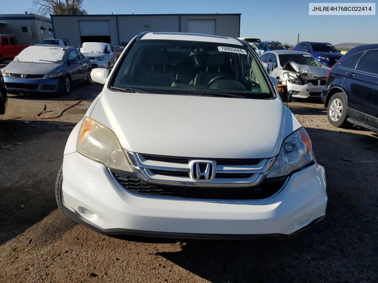 2011 Honda Cr-V Exl VIN: JHLRE4H76BC022414 Lot: 70005444