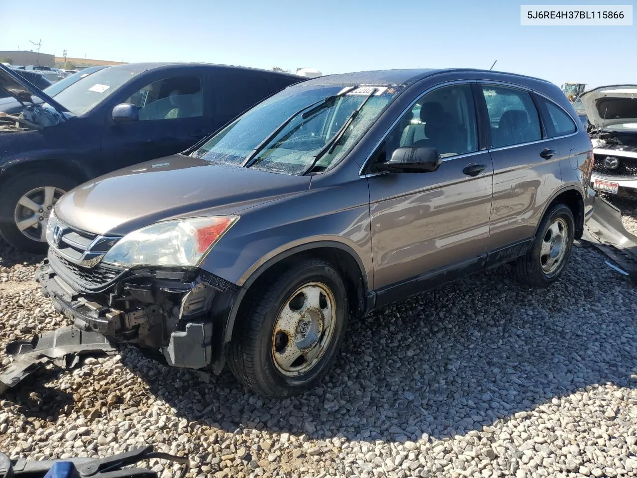 2011 Honda Cr-V Lx VIN: 5J6RE4H37BL115866 Lot: 71222024