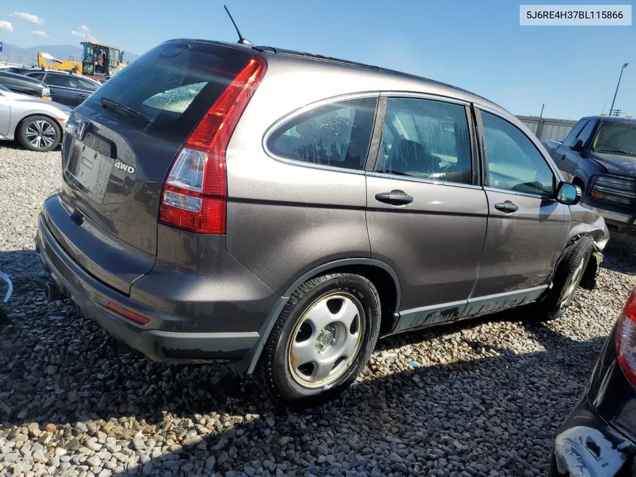 2011 Honda Cr-V Lx VIN: 5J6RE4H37BL115866 Lot: 71222024