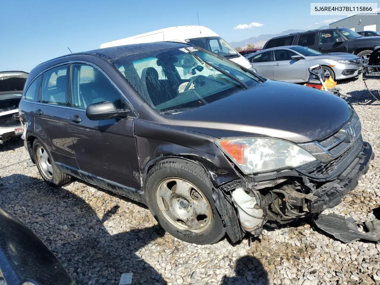 2011 Honda Cr-V Lx VIN: 5J6RE4H37BL115866 Lot: 71222024