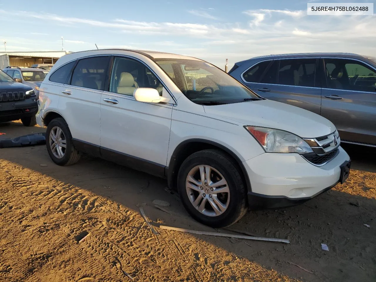 2011 Honda Cr-V Exl VIN: 5J6RE4H75BL062488 Lot: 71662574