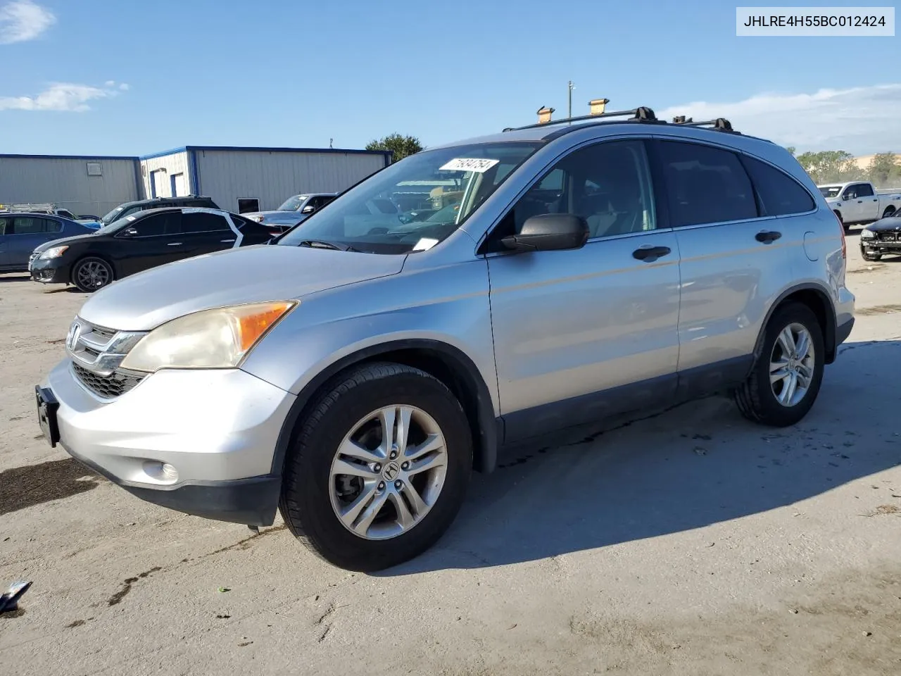 JHLRE4H55BC012424 2011 Honda Cr-V Ex