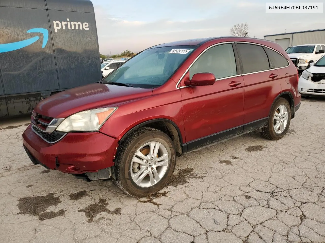 2011 Honda Cr-V Exl VIN: 5J6RE4H70BL037191 Lot: 72569144