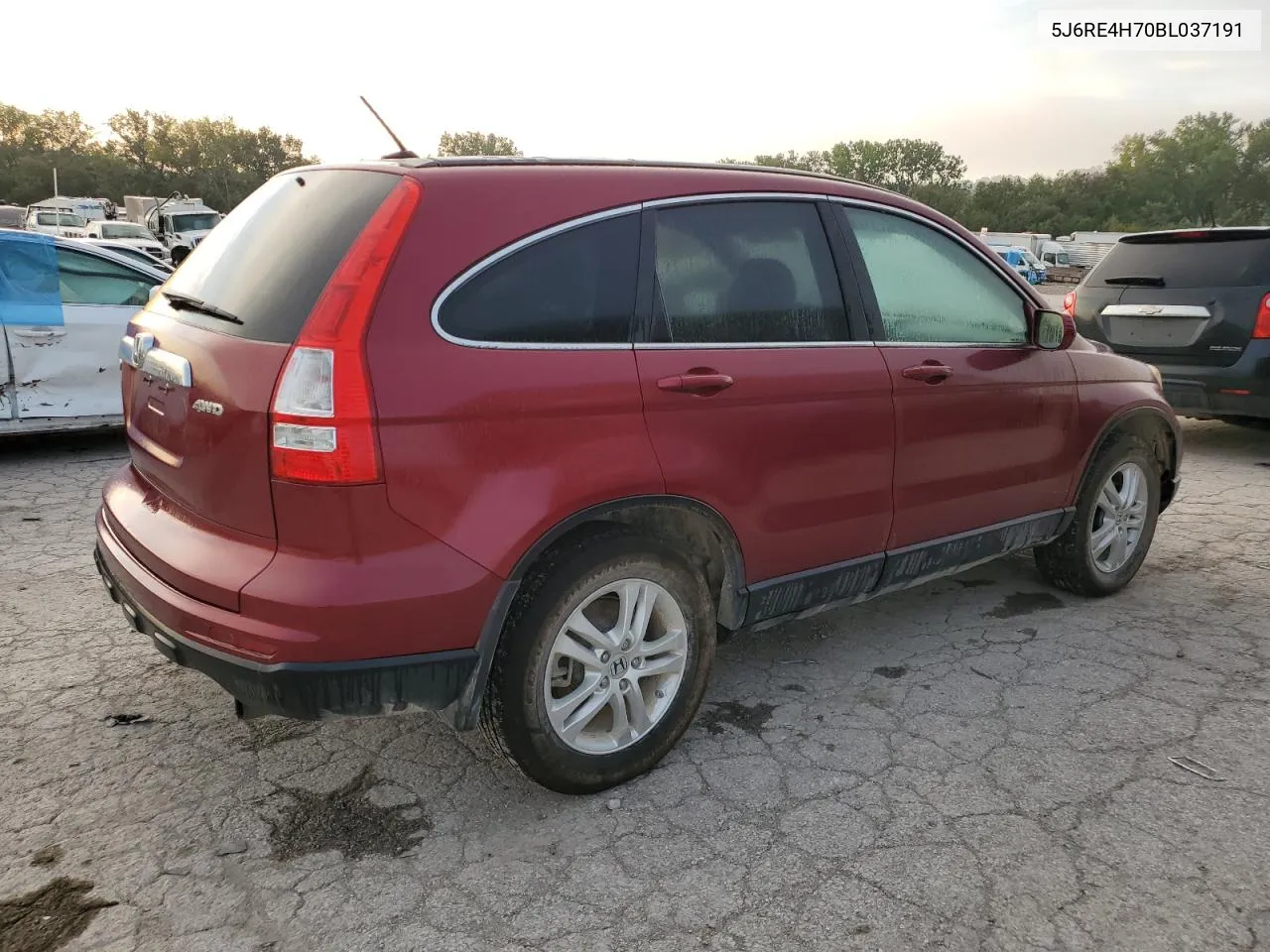 2011 Honda Cr-V Exl VIN: 5J6RE4H70BL037191 Lot: 72569144