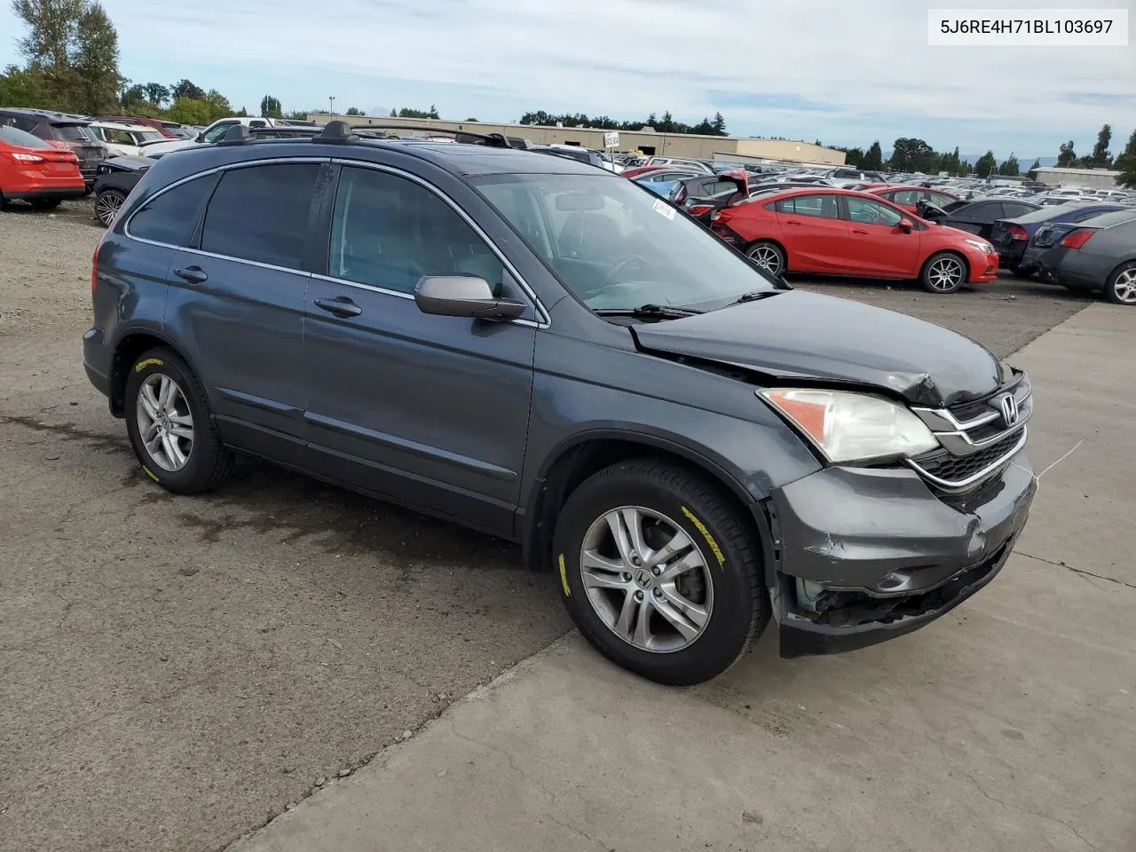 2011 Honda Cr-V Exl VIN: 5J6RE4H71BL103697 Lot: 72856514