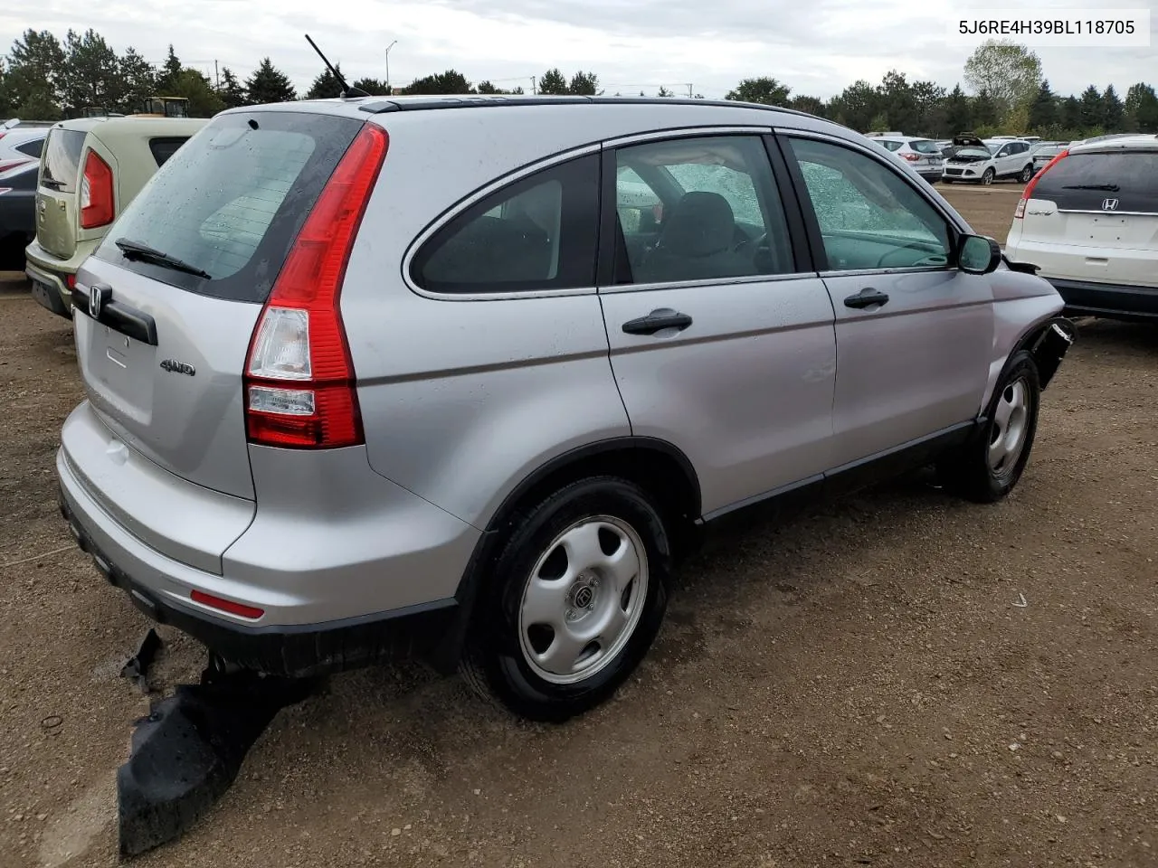 2011 Honda Cr-V Lx VIN: 5J6RE4H39BL118705 Lot: 73440564